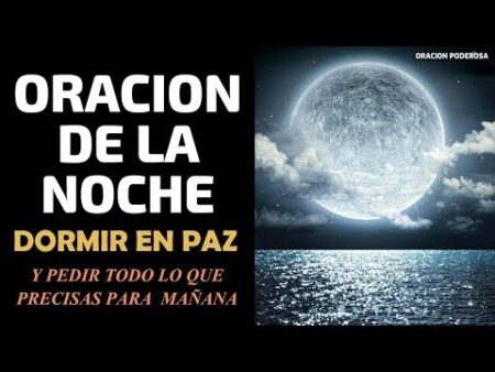 Oración de la noche para darle gracias a dios